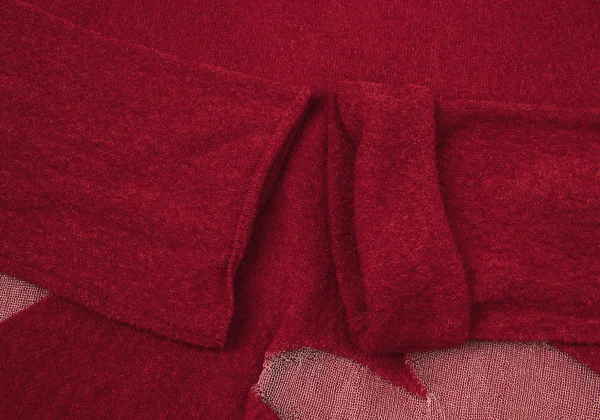 COMME des GARCONS Heart Mesh Mole Knit K-171164_007