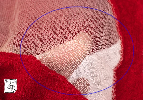 COMME des GARCONS Heart Mesh Mole Knit K-171164_009