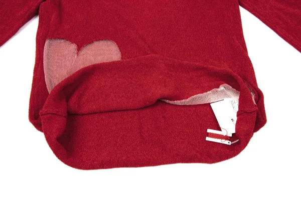 COMME des GARCONS Heart Mesh Mole Knit K-171164_010