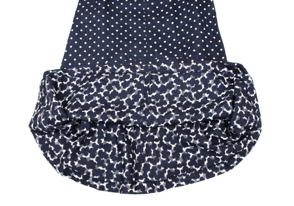 COMME des GARCONS Linen Dot Print Layered Skirt  K-171166_008