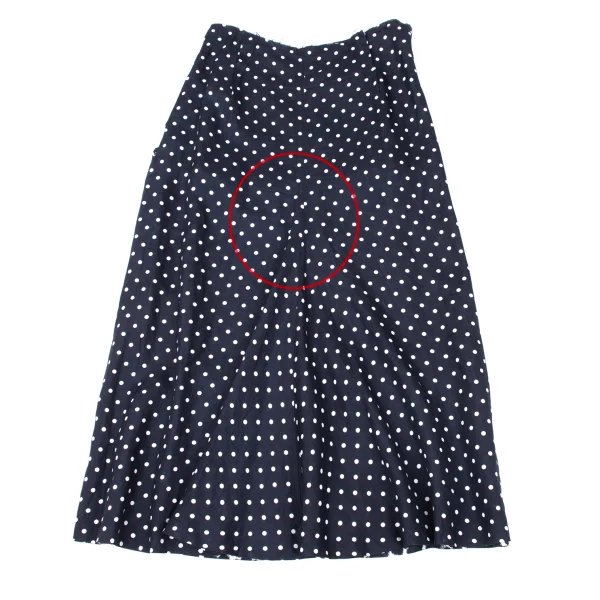 COMME des GARCONS Linen Dot Print Layered Skirt  K-171166_011