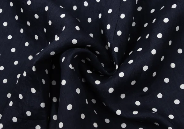 COMME des GARCONS Linen Dot Print Layered Skirt  K-171166_013