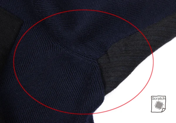 COMME des GARCONS Front Switching Knit Jacket K-171168_004