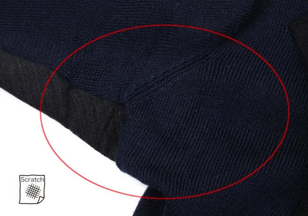 COMME des GARCONS Front Switching Knit Jacket K-171168_005