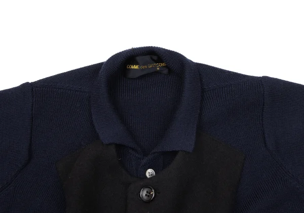 COMME des GARCONS Front Switching Knit Jacket K-171168_006