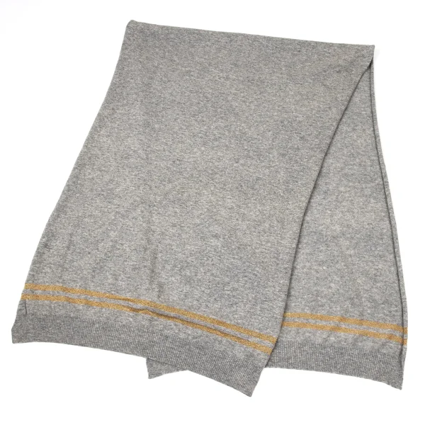 COMME des GARCONS Wool Glitter Line Knit Stole K-171170_002