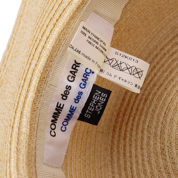 COMME des GARCONS×STEPHEN JONES Roll Up Straw Hat K-171180_010