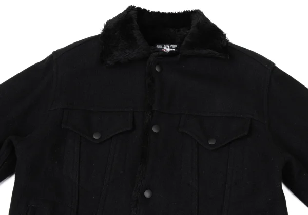 Johnson Woolen Mills Fleece-lined Trucker Jacket K-171186_002