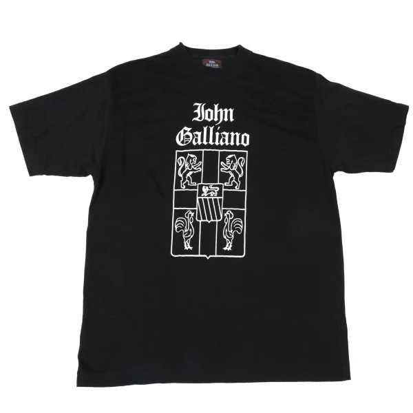 John Galliano Logo Print T-shirt Black M-L K-171189_001