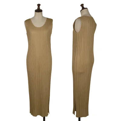 PLEATS PLEASE Pleated Sleeveless Dress