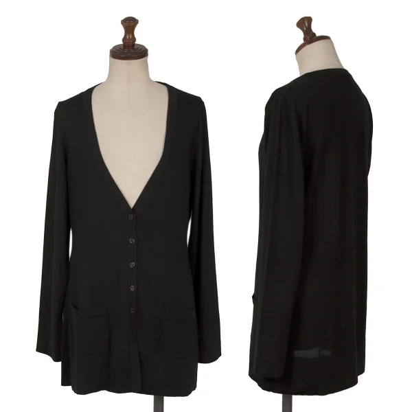 yoshie inaba Cashmere Knit Cardigan Black S-M K-171191_001