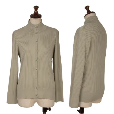 yoshie inaba Cotton Rib Knit Cardigan