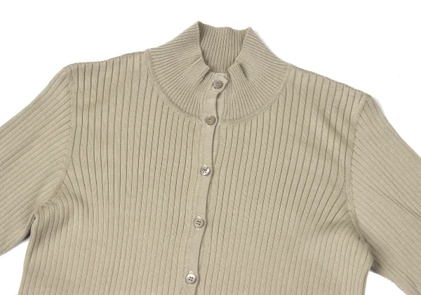 yoshie inaba Cotton Rib Knit Cardigan K-171192_003