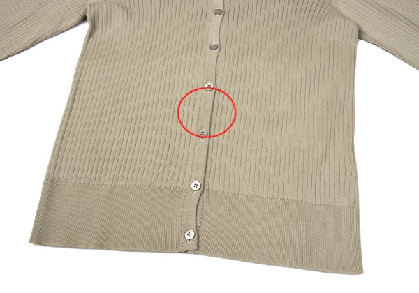 yoshie inaba Cotton Rib Knit Cardigan K-171192_008