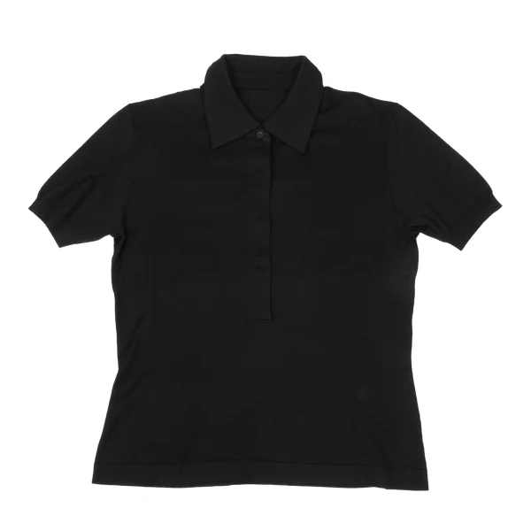 yoshie inaba Silk Cotton Knit Polo Shirt K-171193_002