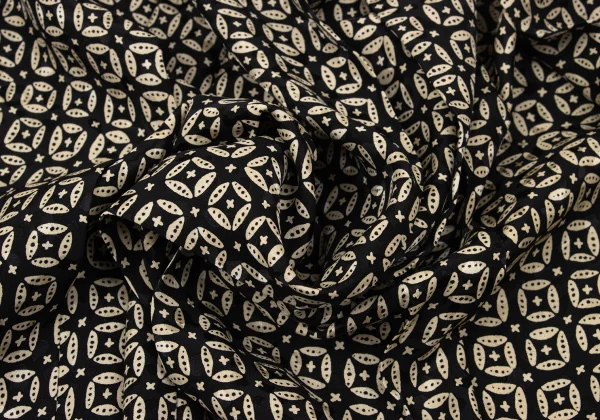 yoshie inaba Pattern Printed Pleats Silk Skirt K-171195_011
