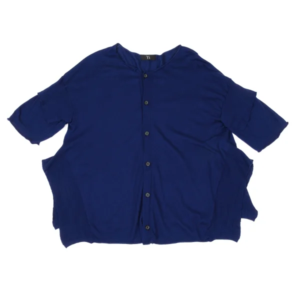 Y's Silk Rayon Layered Sleeves Knit Cardigan K-171198_002