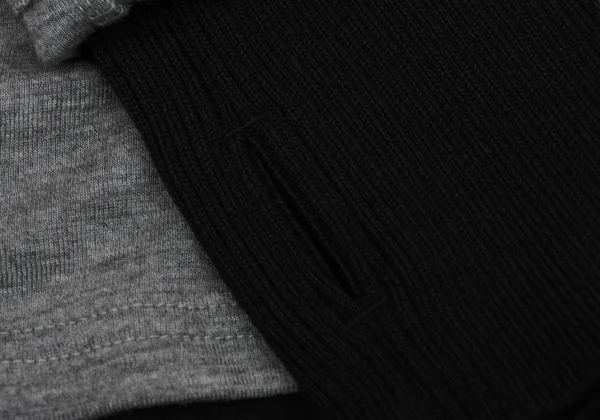 Y's Thumbhole Mock Layered Wool Knit Cardigan K-171199_007