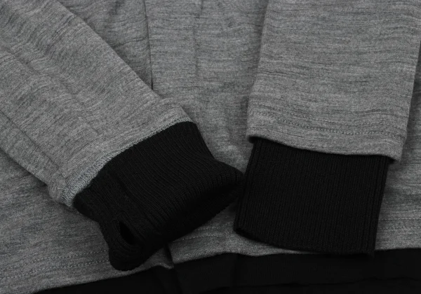 Y's Thumbhole Mock Layered Wool Knit Cardigan K-171199_008