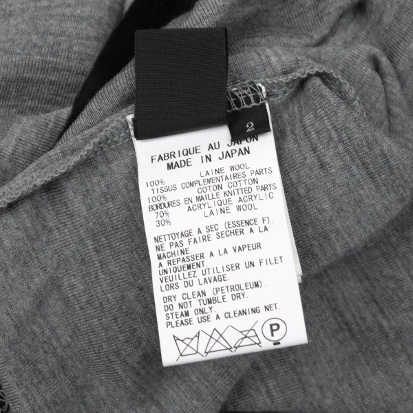 Y's Thumbhole Mock Layered Wool Knit Cardigan K-171199_013