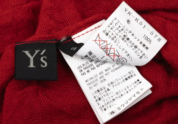 Y's Wool Washer Knit Sweater K-171200_015