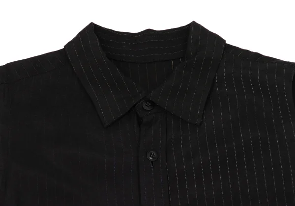 Y's Rayon Striped Sleeveless Shirt Dress K-171202_004