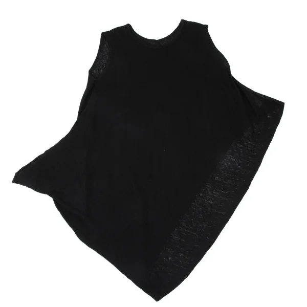 Y's Linen Asymmetrical Sleeveless Knit Tunic K-171204_002