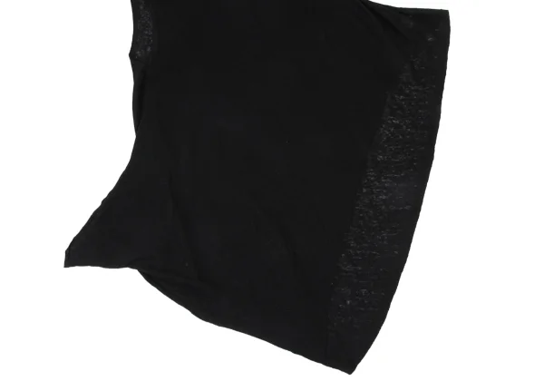 Y's Linen Asymmetrical Sleeveless Knit Tunic K-171204_007