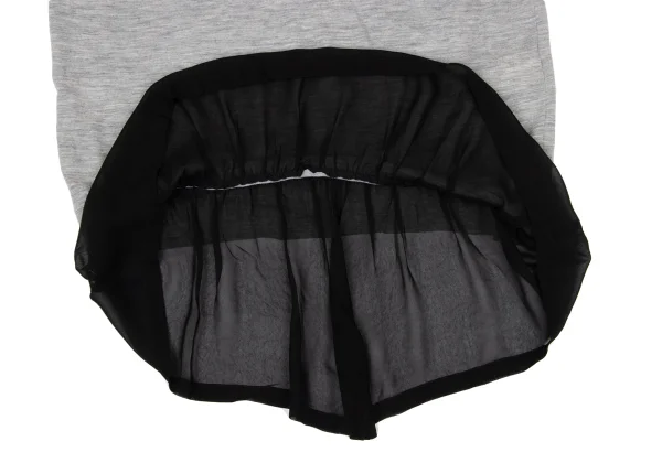 Y's Different Material Switching Knit Short-sleeved Tunic K-171205_008