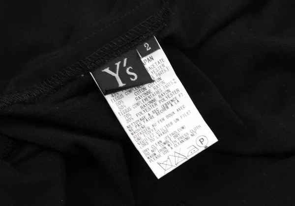 Y's Mixed-material Raglan Short-sleeve Tunic K-171206_011
