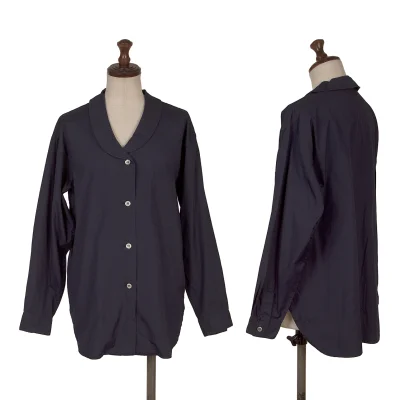 Y's Cotton Shawl Collar Blouse
