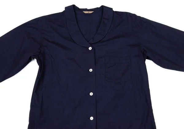 Y's Cotton Shawl Collar Blouse K-171208_003