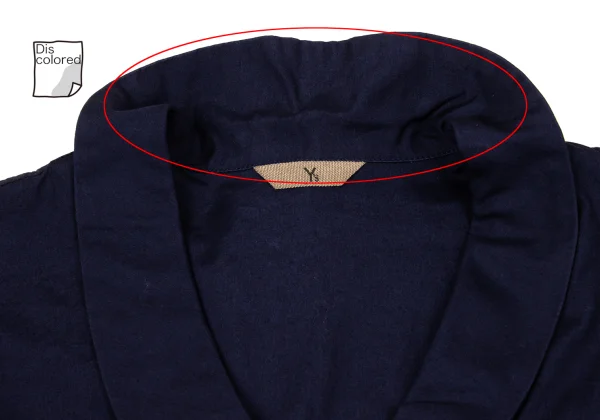 Y's Cotton Shawl Collar Blouse K-171208_005