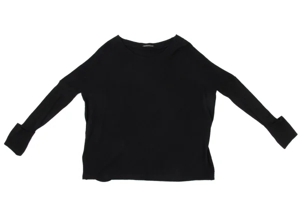 Y's Roll-up Sleeve Wool Knit Top K-171210_002