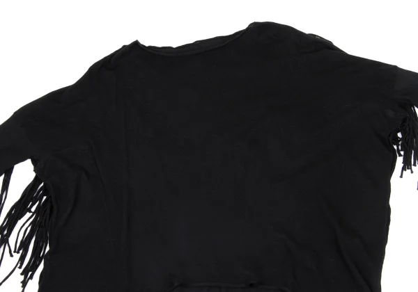 Y's Wool Cotton Fringe Knit Top K-171211_003