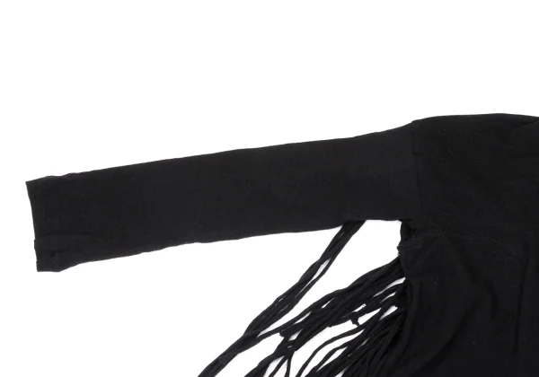 Y's Wool Cotton Fringe Knit Top K-171211_005