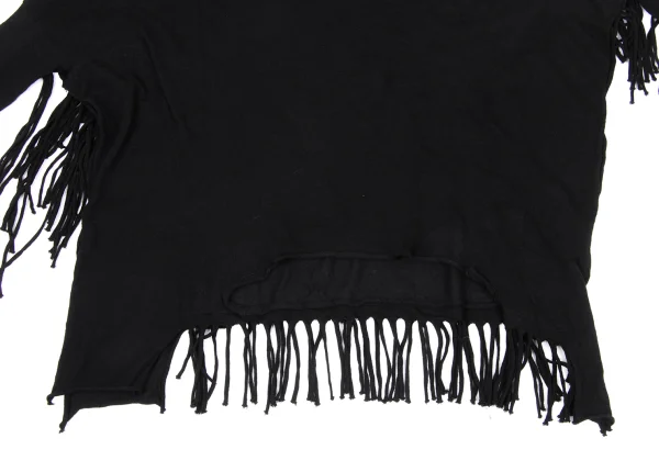 Y's Wool Cotton Fringe Knit Top K-171211_007