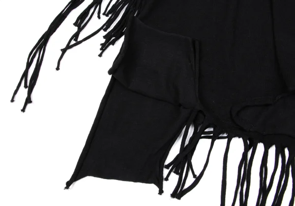 Y's Wool Cotton Fringe Knit Top K-171211_008