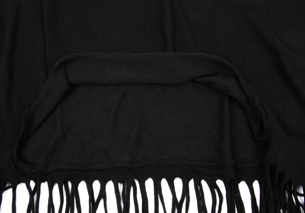 Y's Wool Cotton Fringe Knit Top K-171211_010