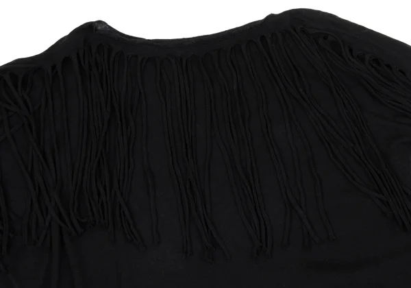 Y's Wool Cotton Fringe Knit Top K-171211_012