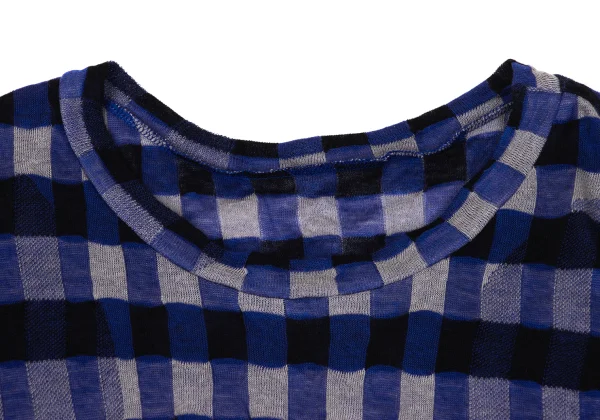Y's Outseam Switching Wide Knit Top K-171216_004