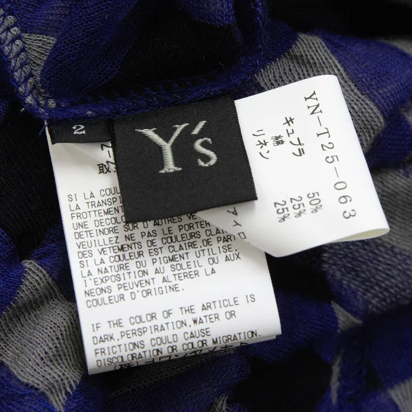 Y's Outseam Switching Wide Knit Top K-171216_017