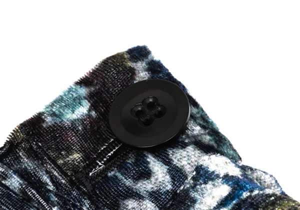 Y's Kaleidoscope Pattern Velour Dropped Crotch Pants K-171221_004