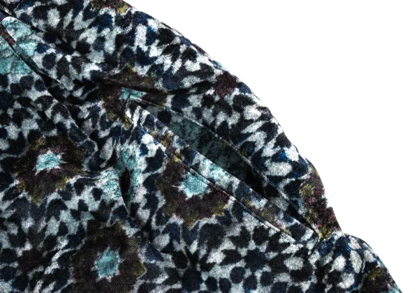 Y's Kaleidoscope Pattern Velour Dropped Crotch Pants K-171221_005