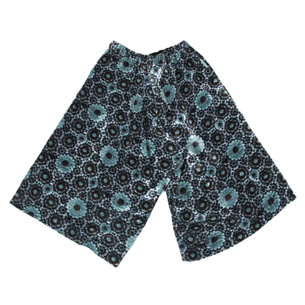 Y's Kaleidoscope Pattern Velour Dropped Crotch Pants K-171221_012