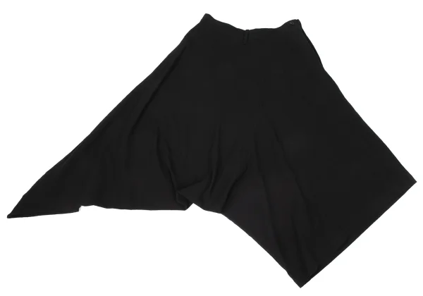 Y's Cotton Asymmetrical Switching Dropped Crotch Pants K-171223_002