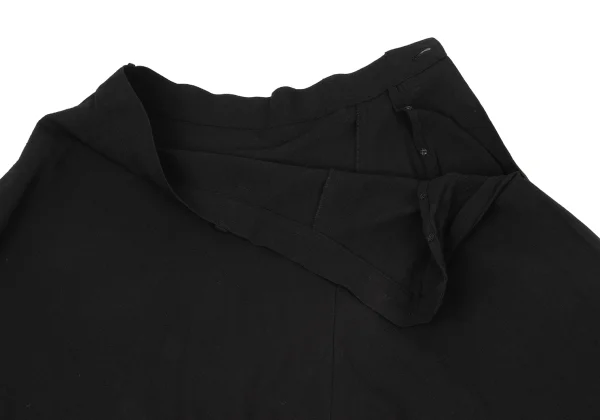 Y's Cotton Asymmetrical Switching Dropped Crotch Pants K-171223_006