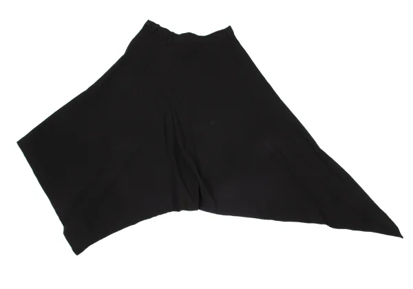 Y's Cotton Asymmetrical Switching Dropped Crotch Pants K-171223_010
