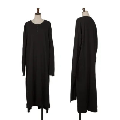 S'YTE Cotton Henley Neck Long Sleeve Dress