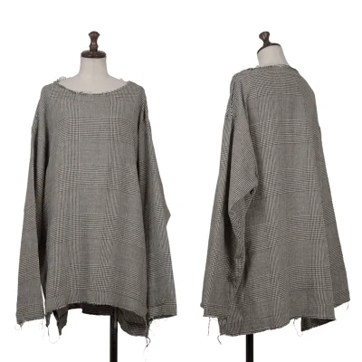S'YTE Glen Check Cuting Zip Blouse